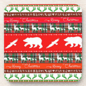 森のクリスマス コースター (正面)