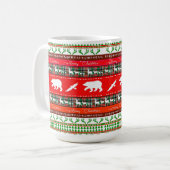 森のクリスマス コーヒーマグカップ (正面左)