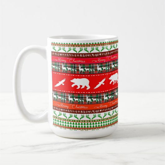 森のクリスマス コーヒーマグカップ (左)