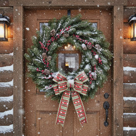 森のクリスマス サテンリボン