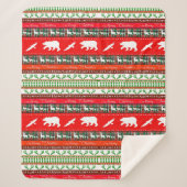 森のクリスマス シェルパブランケット (正面)