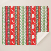 森のクリスマス シェルパブランケット (正面(横))