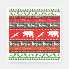 森のクリスマス スタンダードランチョンナプキン