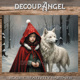 森のクリスマス – デコページ –  薄葉紙