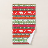 森のクリスマス バスタオルセット (ハンドタオル)