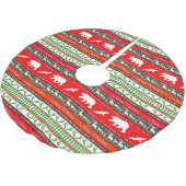 森のクリスマス ブラッシュドポリエステルツリースカート (アングル)