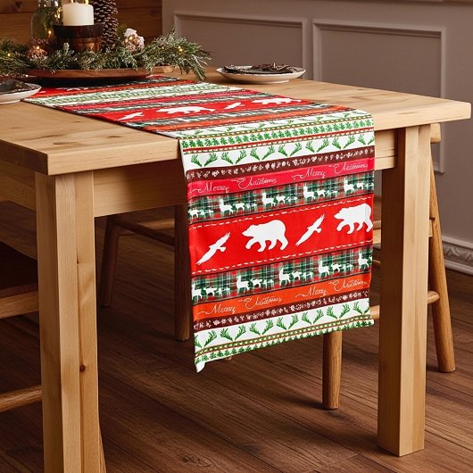 森のクリスマス ミディアムテーブルランナー