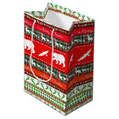 森のクリスマス ミディアムペーパーバッグ (正面アングル)