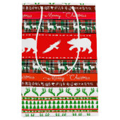 森のクリスマス ミディアムペーパーバッグ (正面)