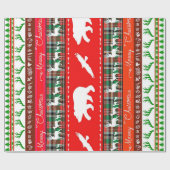 森のクリスマス ラッピングペーパー (フラット)