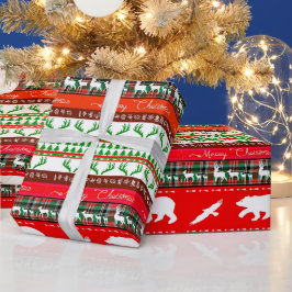 森のクリスマス ラッピングペーパー