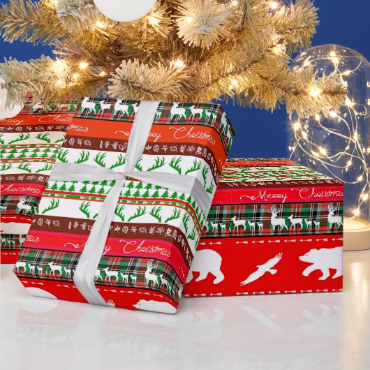 森のクリスマス ラッピングペーパー (クリスマス)