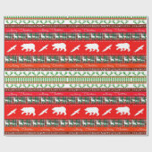 森のクリスマス ラッピングペーパー (フラット)