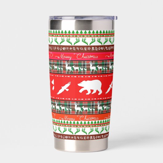 森のクリスマス 保温保冷タンブラー (左面)