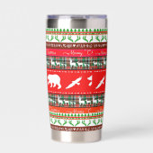 森のクリスマス 保温保冷タンブラー (正面)