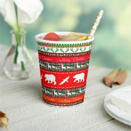 森のクリスマス 紙コップ