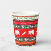 森のクリスマス 紙コップ (裏面)