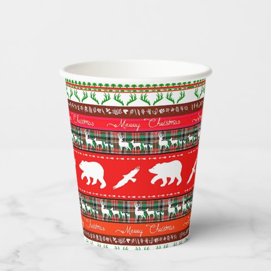 森のクリスマス 紙コップ (裏面)
