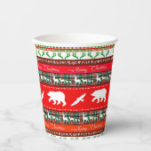 森のクリスマス 紙コップ (正面)