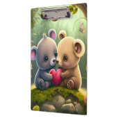 森のクリップボードの可愛いキノコ クリップボード (左)