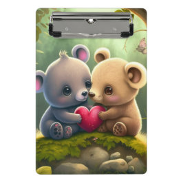 森のクリップボードの可愛いキノコ ミニクリップボード