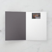 森のクリークを渡る美しい橋をありがとう カード (内部)