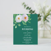 森のグリーン+フラワーのお得な結婚式招待状 (スタンド正面)