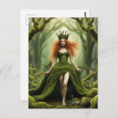 森のコケ妖精の保護具 ポストカード (正面/裏面)