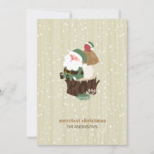 森のサンタ シーズンカード (正面)