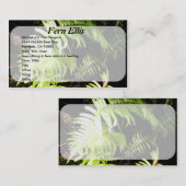 森のシダ 名刺 (正面/裏面)