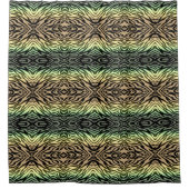 森のシマウマ シャワーカーテン (正面)