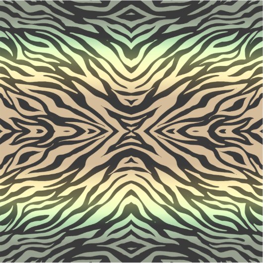 森のシマウマ シール (正面)