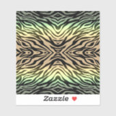 森のシマウマ シール (シート)