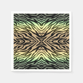 森のシマウマ スタンダードカクテルナプキン