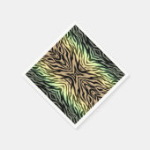 森のシマウマ スタンダードカクテルナプキン (角)