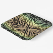 森のシマウマ ペーパープレート (傾斜あり)