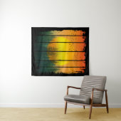 森のシンプル夕日 タペストリー (インサイチュ(横))