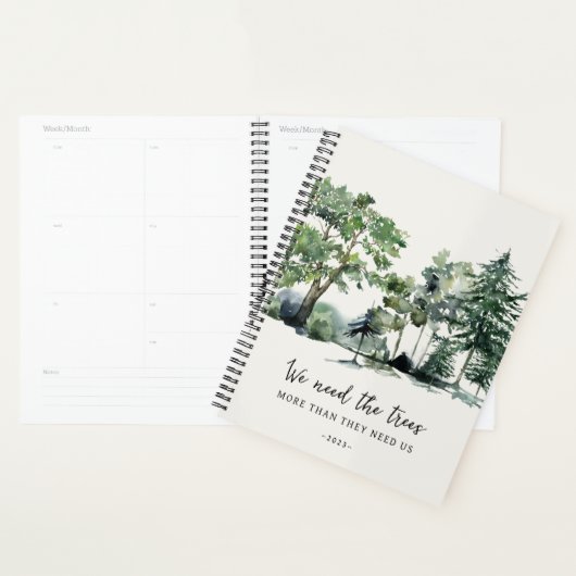 森のシーングリーン環境にやさしツリー2024 プランナー手帳 (ディスプレー)