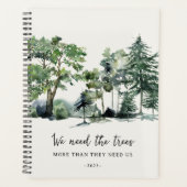 森のシーングリーン環境にやさしツリー2024 プランナー手帳 (正面)