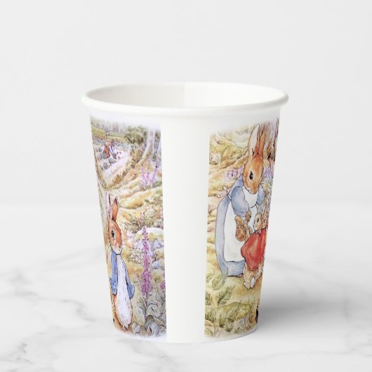 森のジョセフィーヌ・バニーのいるウサギのピーター 紙コップ (左)