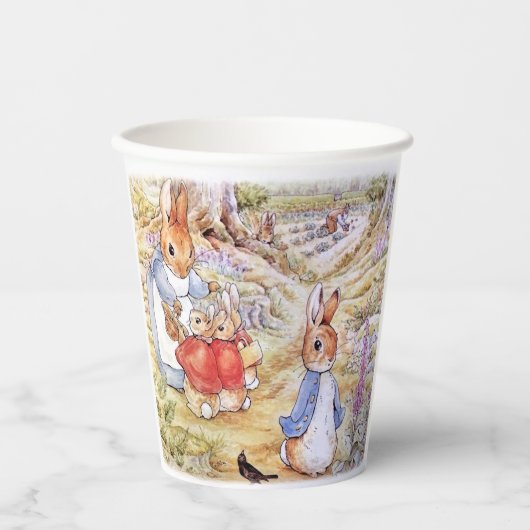 森のジョセフィーヌ・バニーのいるウサギのピーター 紙コップ (正面)