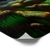 森のジンジャーブレッド村 | AIアートポスター ポスター (角)