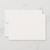森のスケッチ柄ベイビーシャワー サンキューカード (裏面)