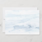 森のストリングライト, 水彩画 RSVP カード (裏面)