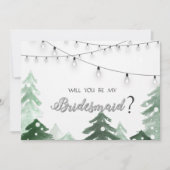 森のストリングライト, 花嫁の友人へのカード, 招待状 (正面)