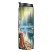 森のスピリット、狼の仲間、リバーサイド。調和 タンブラー (回転右)