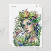 森のスプライト ポストカード (正面/裏面)