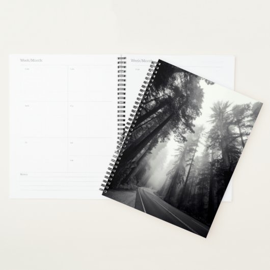 森のセコイアの木々の眺め プランナー手帳 (ディスプレー)