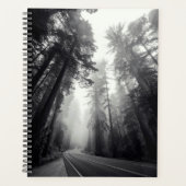 森のセコイアの木々の眺め プランナー手帳 (正面)