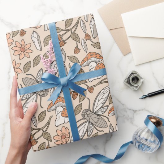 森のセミ ラッピングペーパー (ギフト)